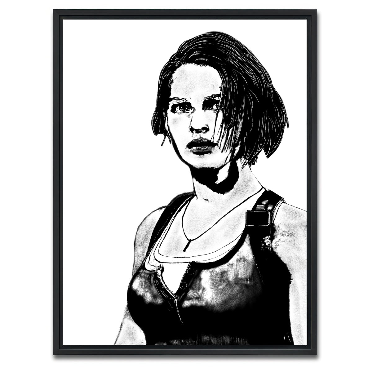 AUTO-MOCKUP WHITE | Jil | 1 Piece | Black Framed Canvas | group=3x4