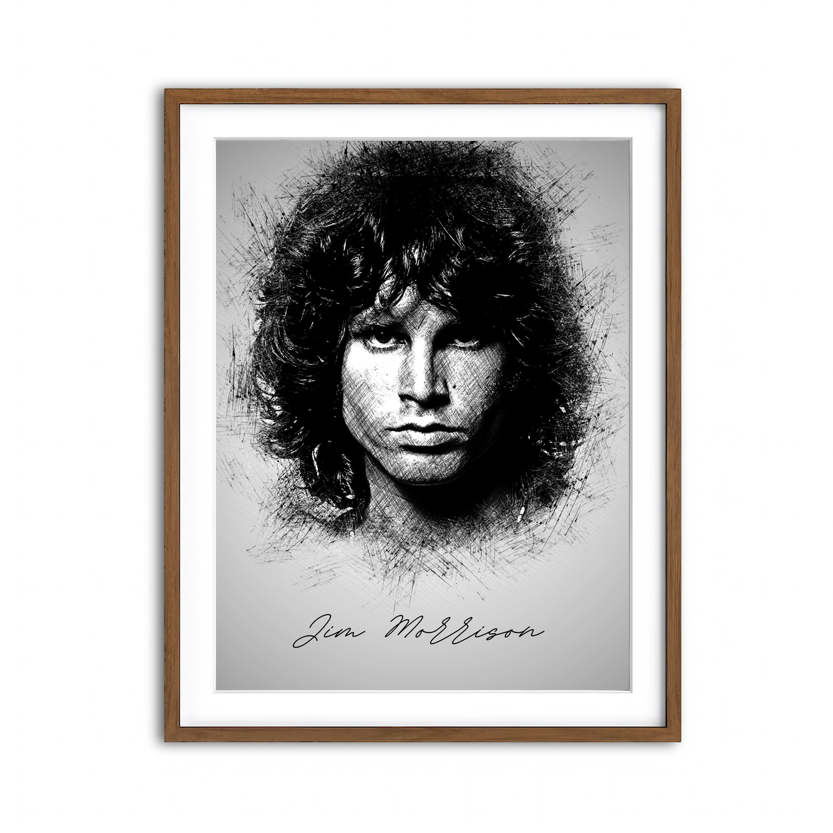 Framed Print 3x4 Walnut