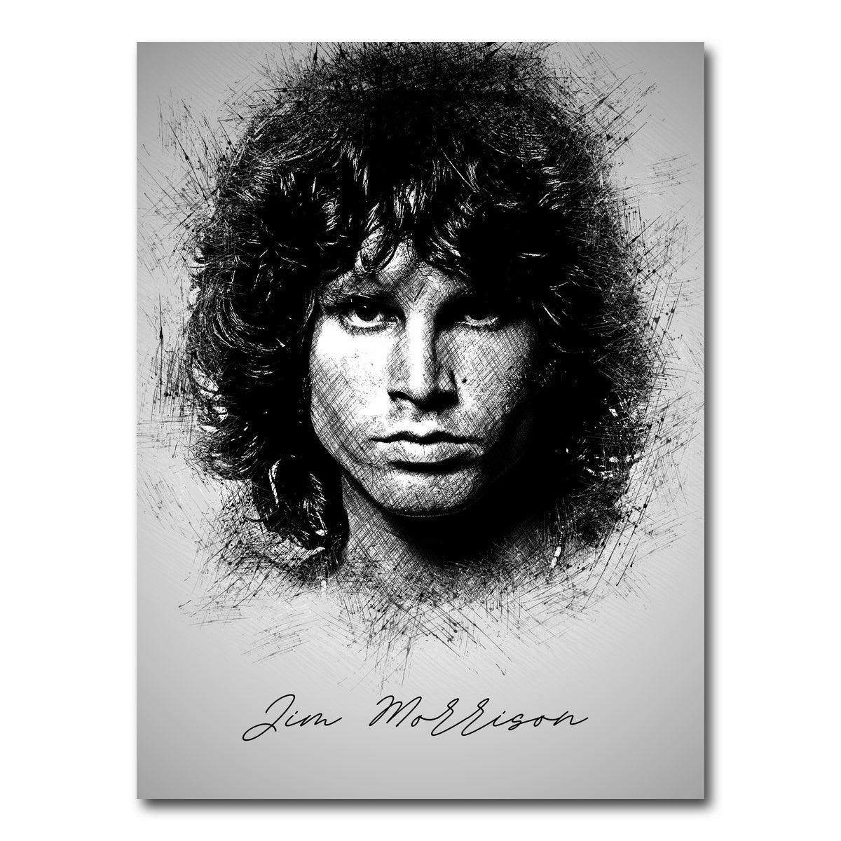 AUTO-MOCKUP WHITE | Jim Morrison | 1 Piece | Gallery Wrap Canvas | group=3x4