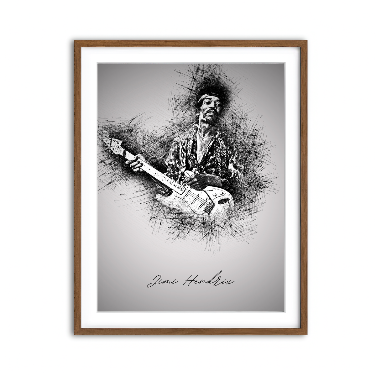 Framed Print 3x4 Walnut