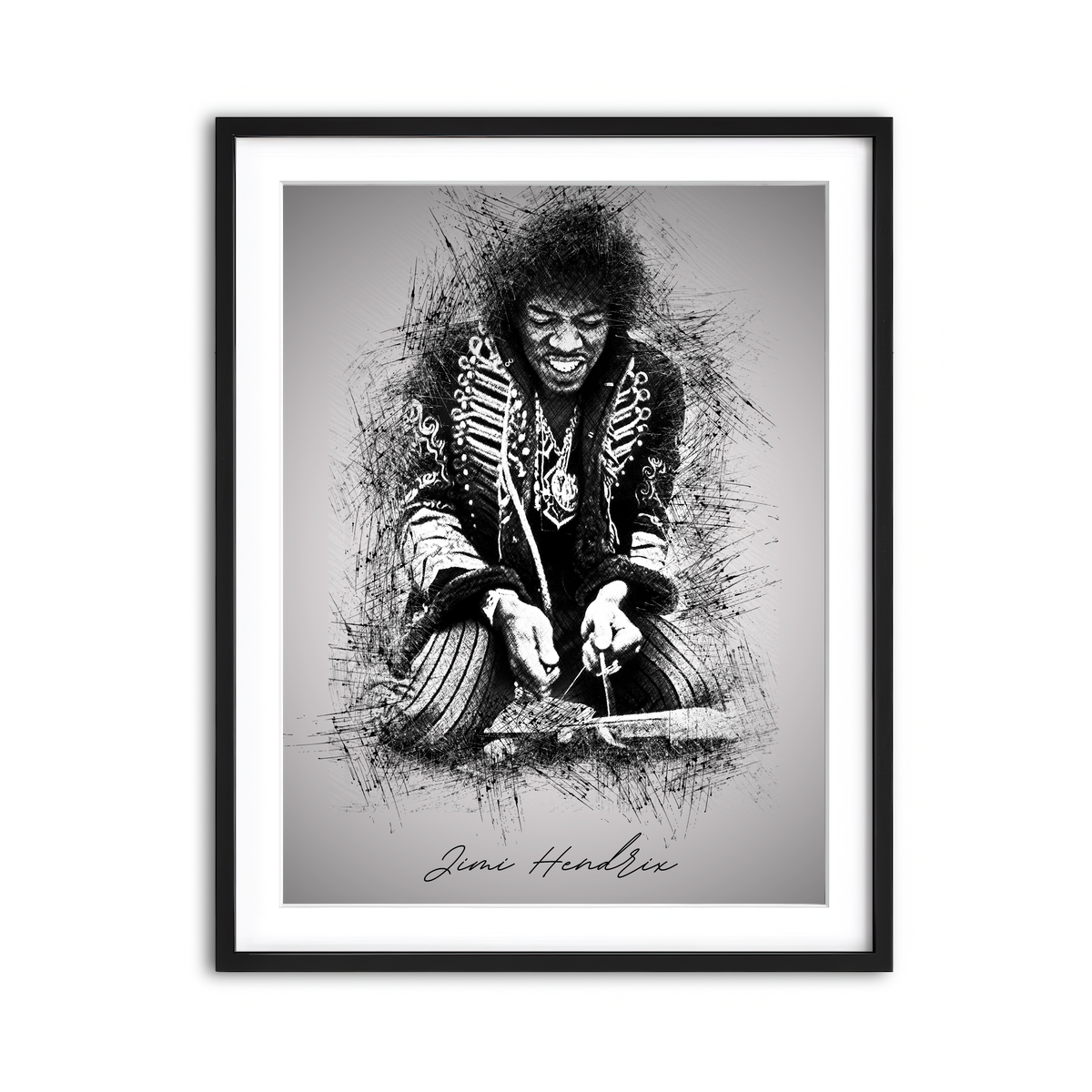 Framed Print 3x4 Black