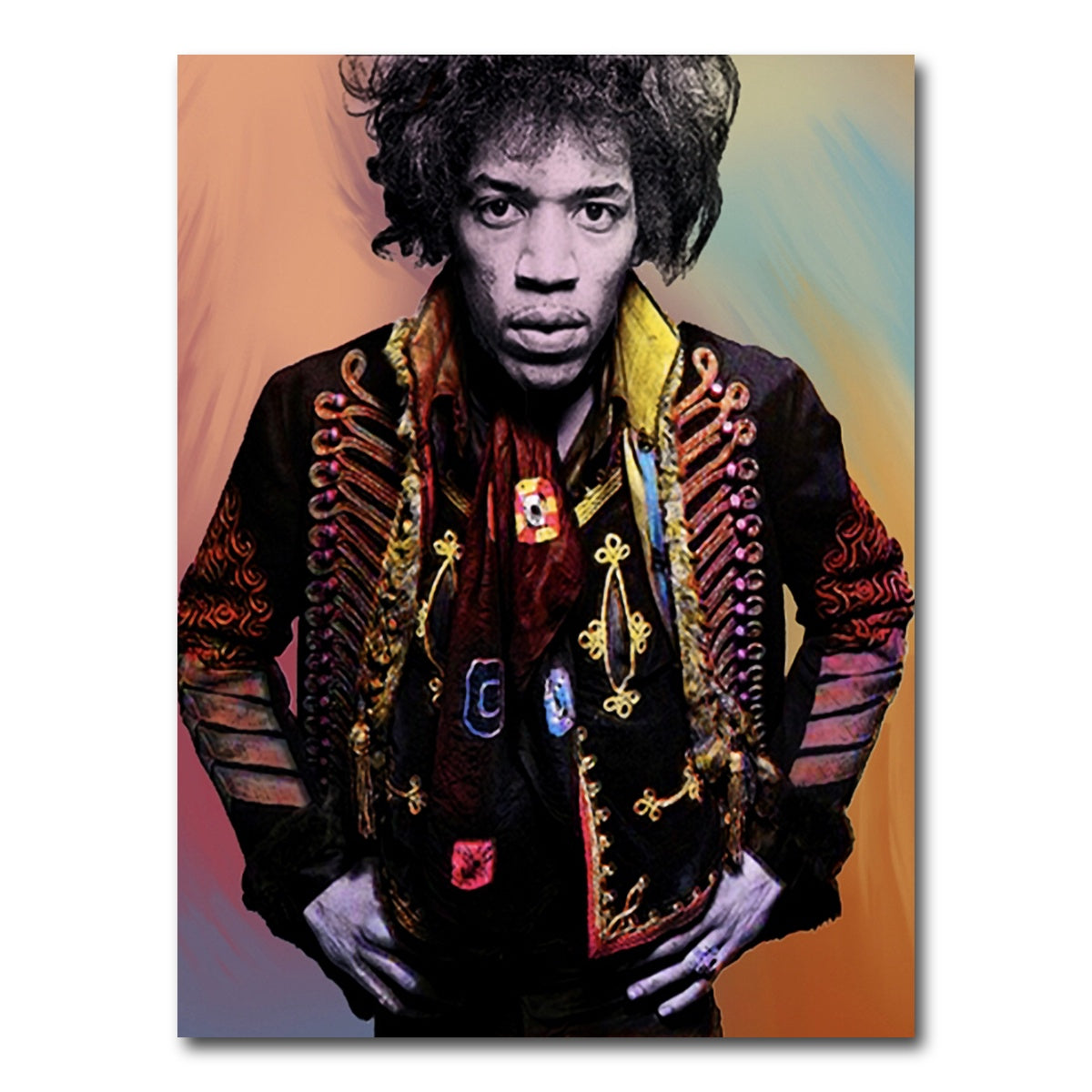 AUTO-MOCKUP WHITE | Jimi Hendrix | 1 Piece | Gallery Wrap Canvas | group=3x4