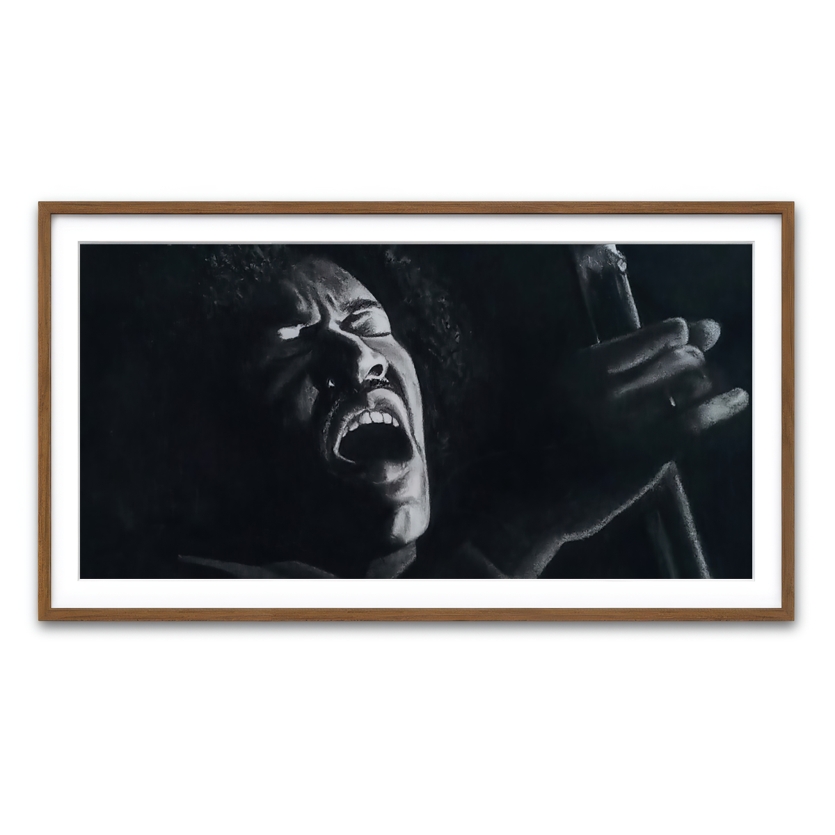 Framed Print 2x1 Walnut