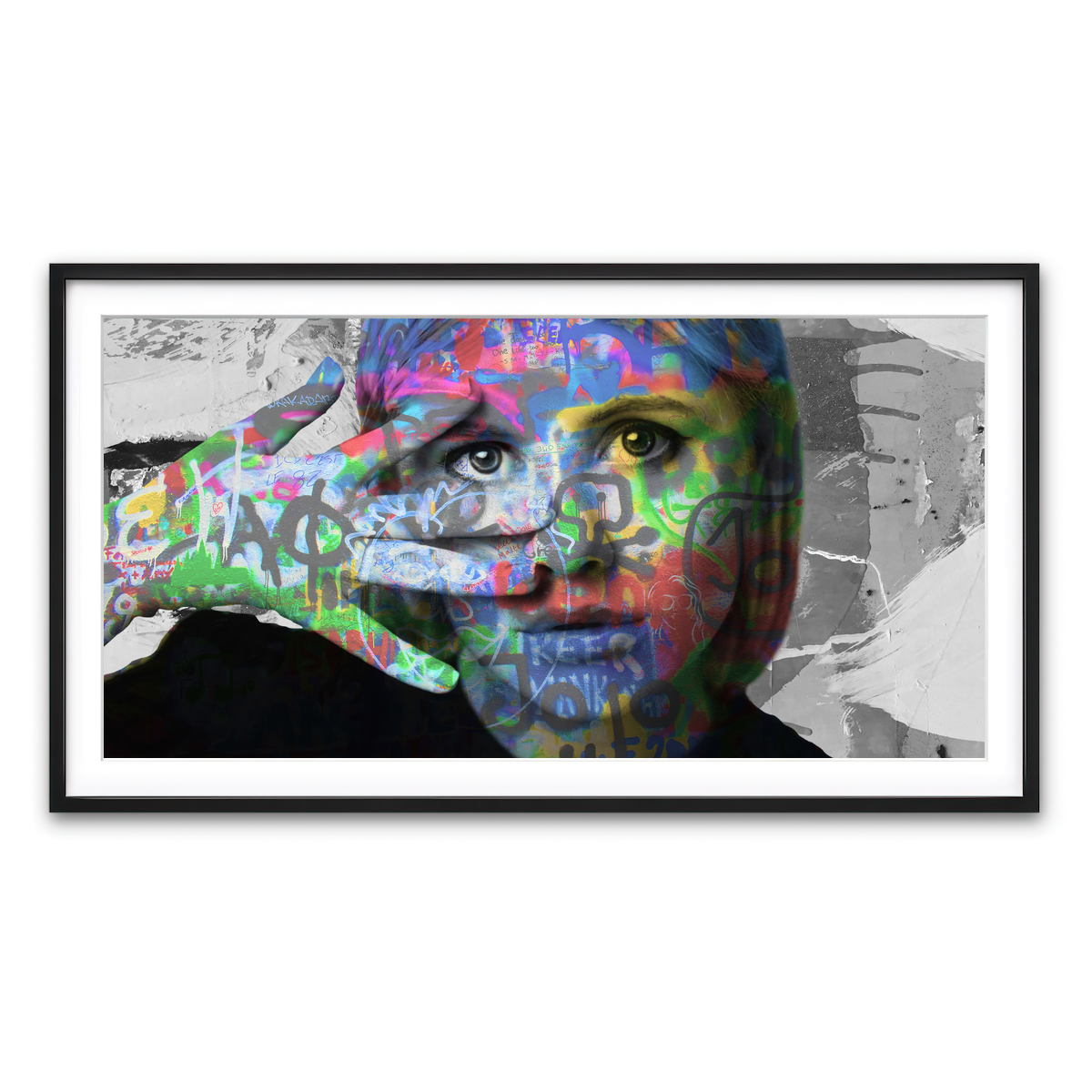 Framed Print 2x1 Black