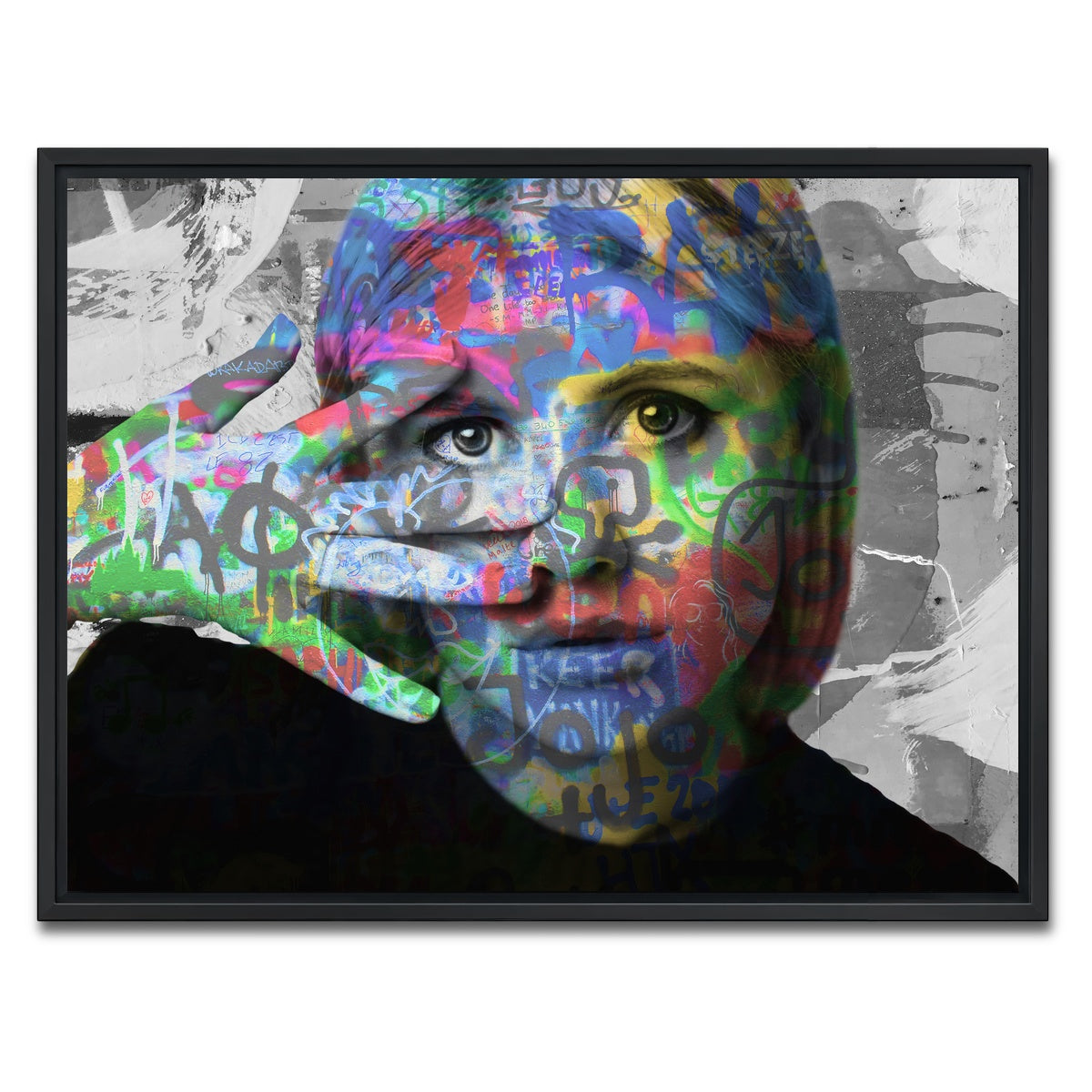 AUTO-MOCKUP WHITE | JoJo | 1 Piece | Black Framed Canvas | group=4x3