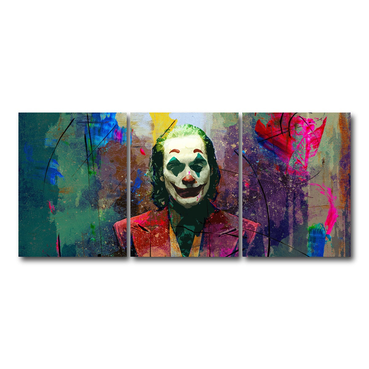 AUTO-MOCKUP WHITE | Joaquin's Joker | 3 Piece | Gallery Wrap Canvas | group=18x24