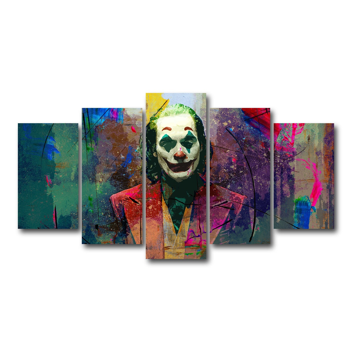 AUTO-MOCKUP WHITE | Joaquin's Joker | 5 Piece | Gallery Wrap Canvas | group=5_normal