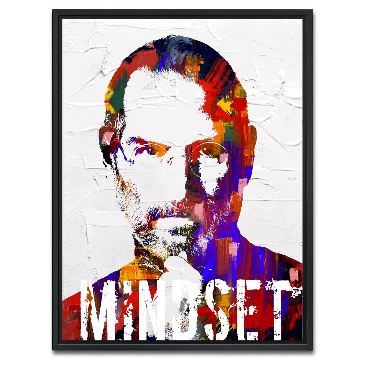 AUTO-MOCKUP WHITE | Jobs Mindset | 1 Piece | Black Framed Canvas | group=3x4