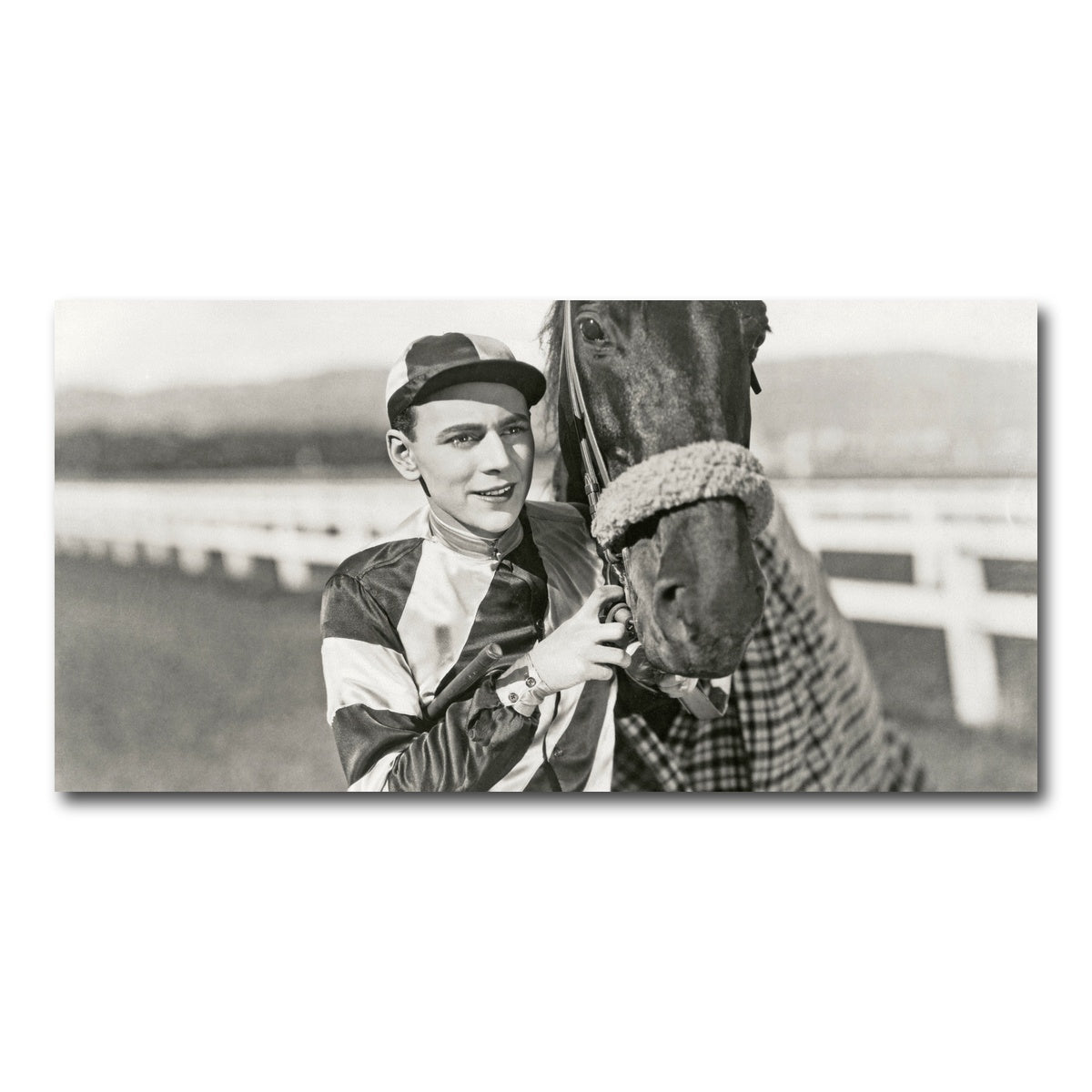 AUTO-MOCKUP WHITE | Jockey & Horse | 1 Piece | Gallery Wrap Canvas | group=2x1