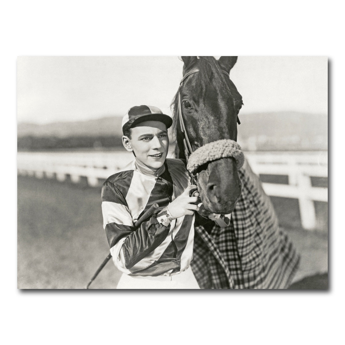 AUTO-MOCKUP WHITE | Jockey & Horse | 1 Piece | Gallery Wrap Canvas | group=4x3