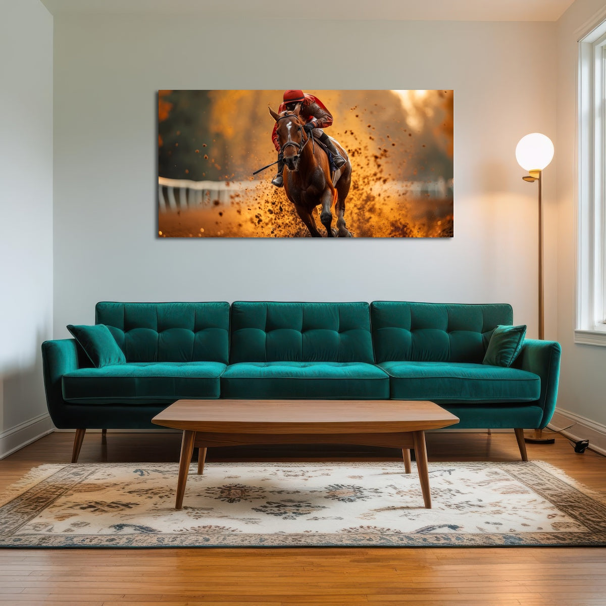 AUTO-MOCKUP ROOM | Jockey on horse racing