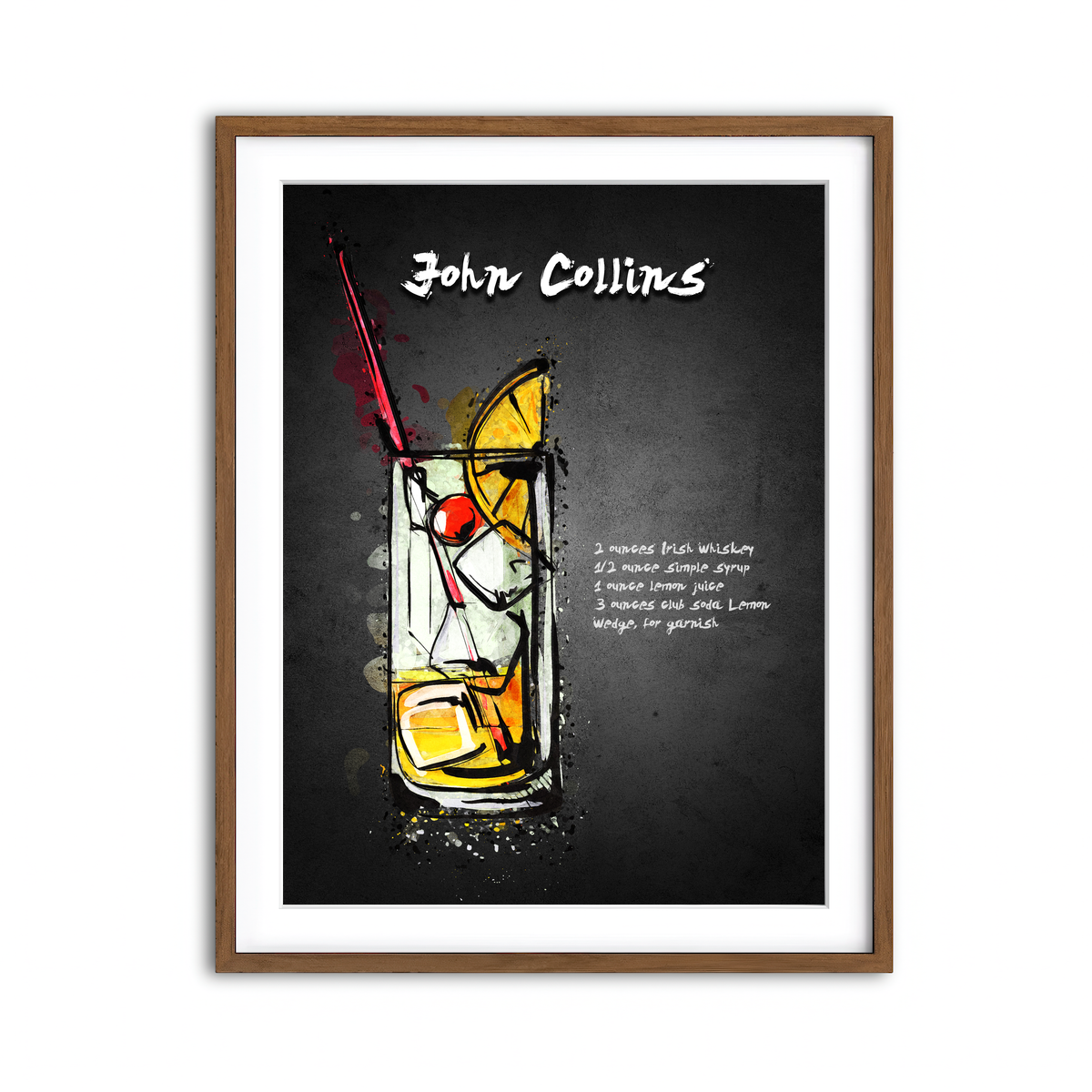 Framed Print 3x4 Walnut