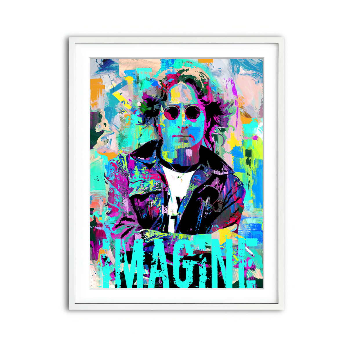 Framed Print 3x4 White