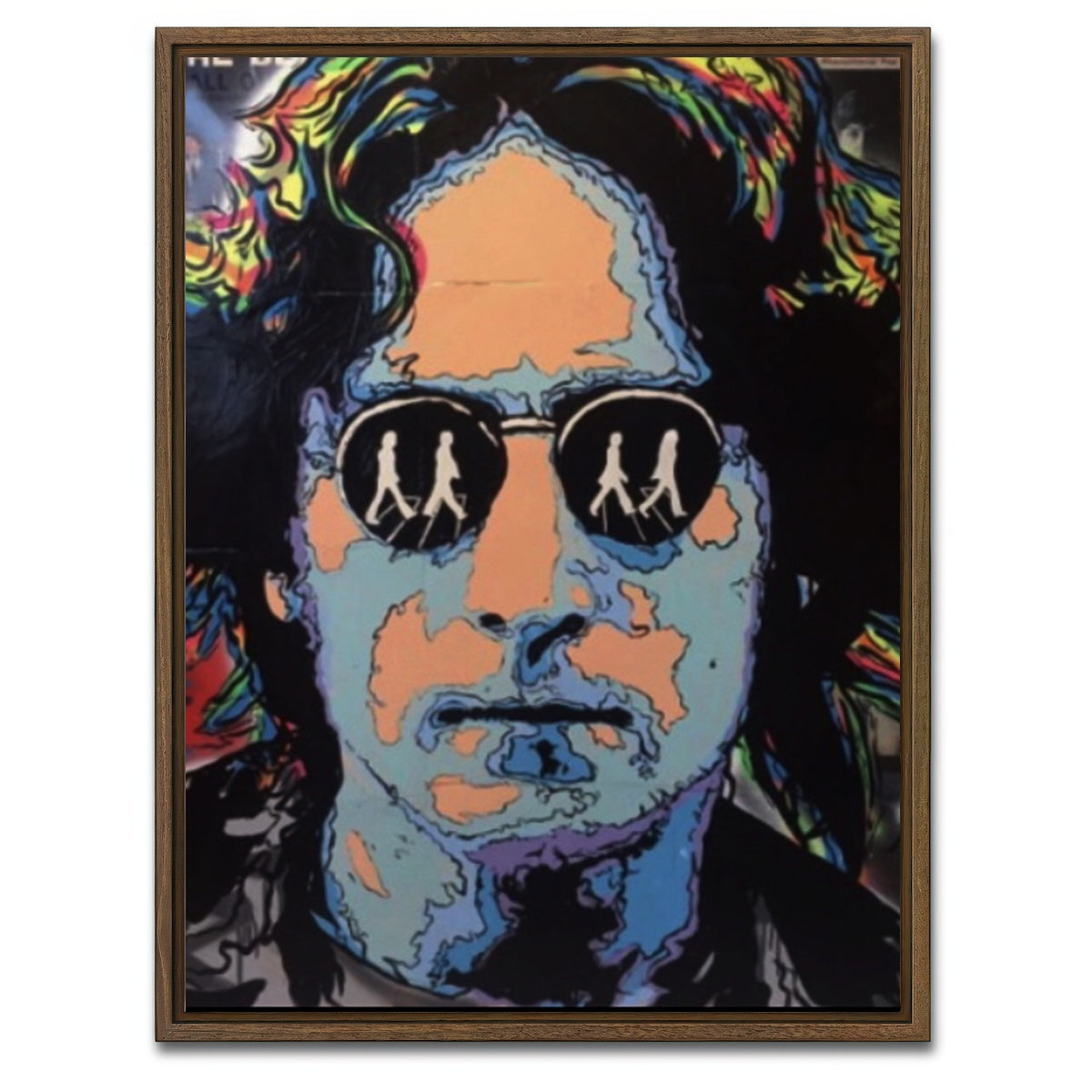 AUTO-MOCKUP WHITE | John Lennon | 1 Piece | Walnut Framed Canvas | group=3x4