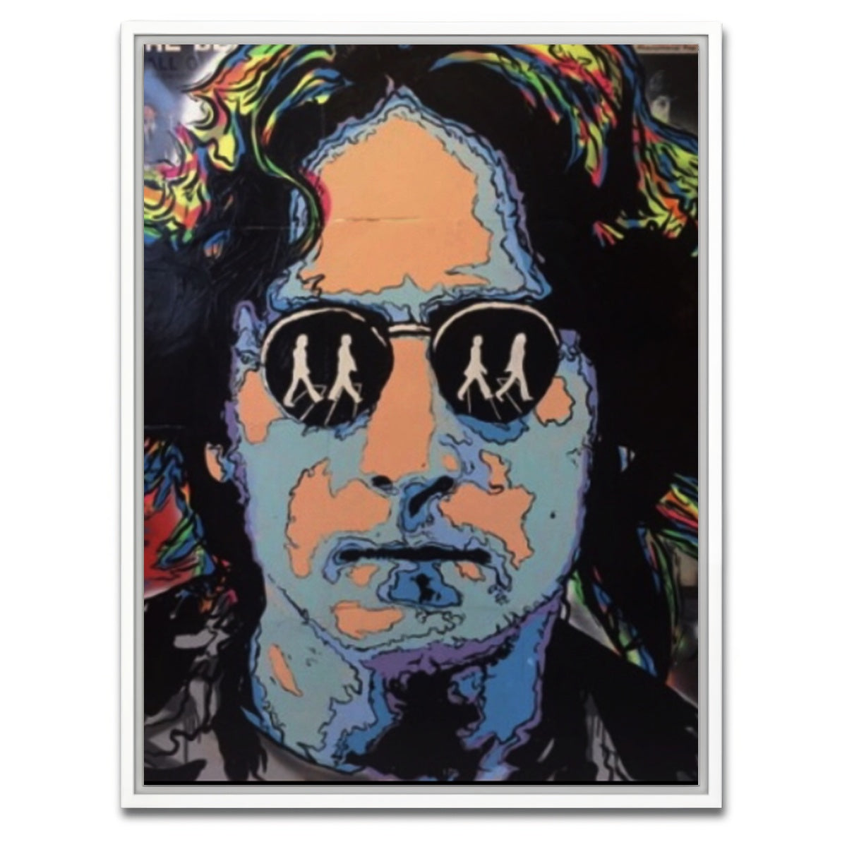 AUTO-MOCKUP WHITE | John Lennon | 1 Piece | White Framed Canvas | group=3x4