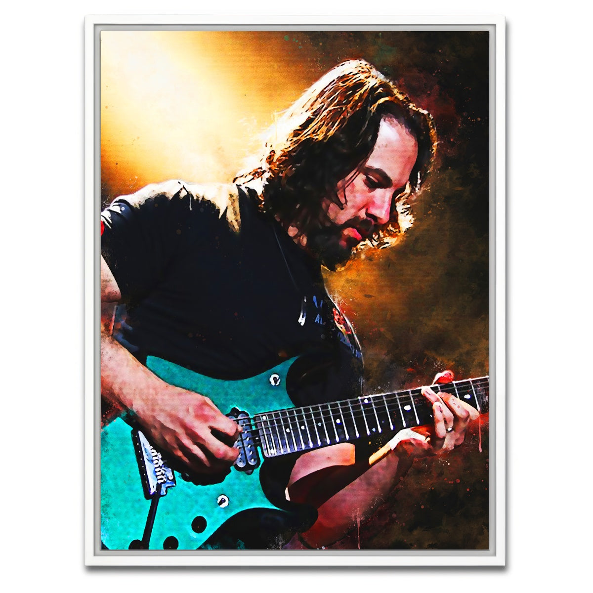 AUTO-MOCKUP WHITE | John Petrucci | 1 Piece | White Framed Canvas | group=3x4