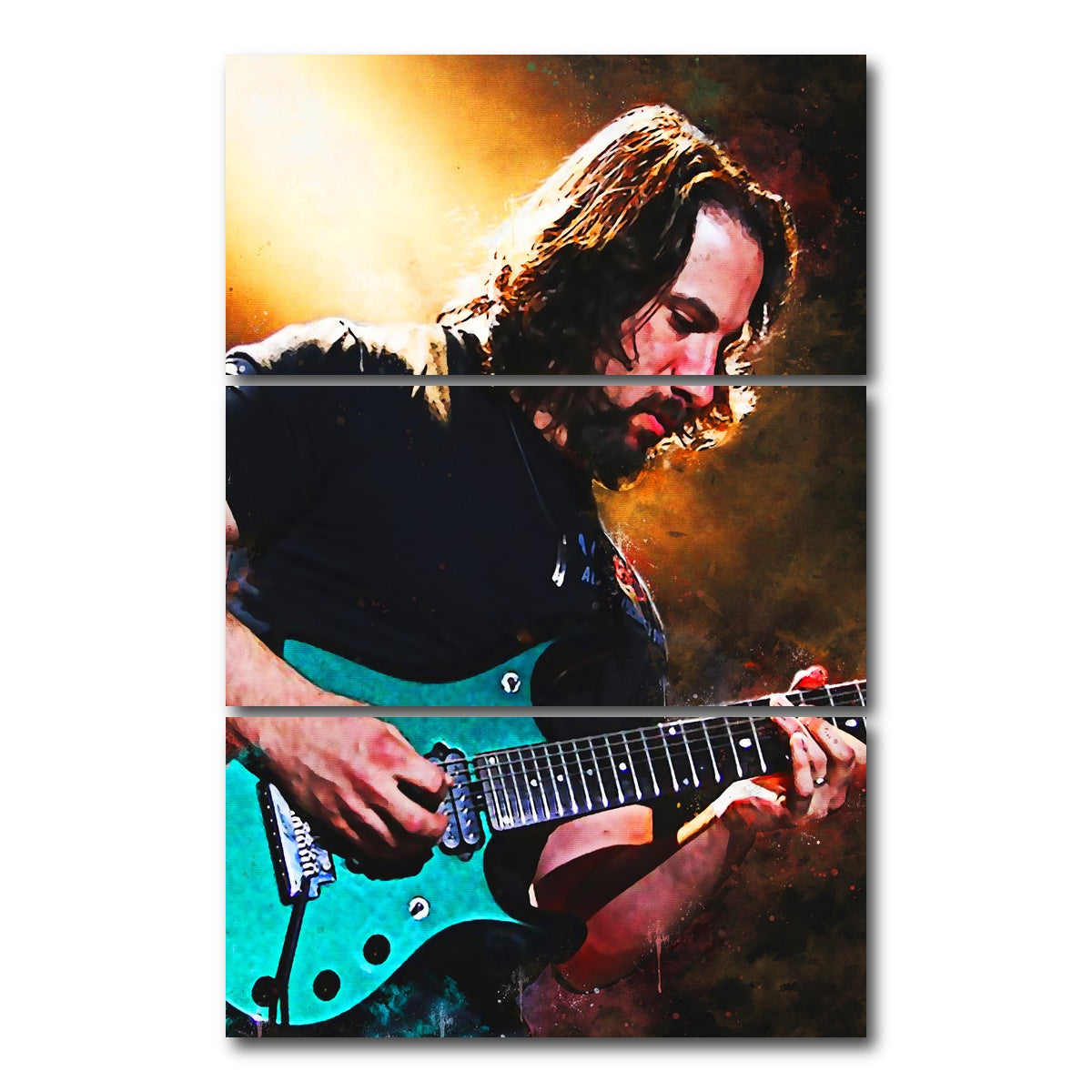 AUTO-MOCKUP WHITE | John Petrucci | 3 Piece | Gallery Wrap Canvas | group=12x24_stacked