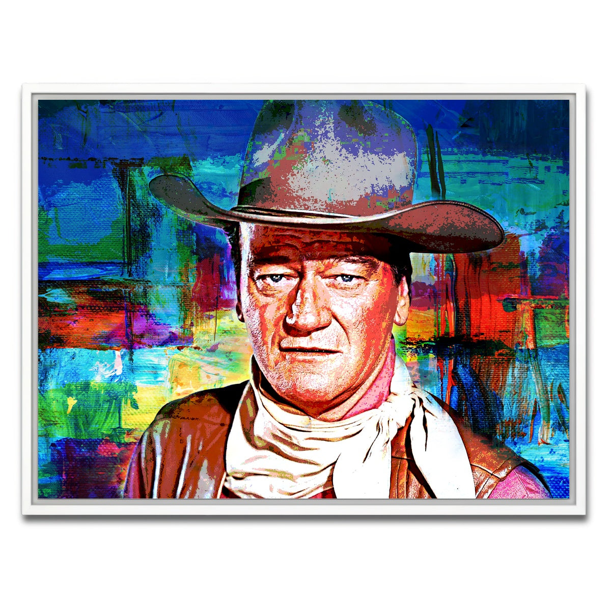 AUTO-MOCKUP WHITE | John Wayne | 1 Piece | White Framed Canvas | group=4x3