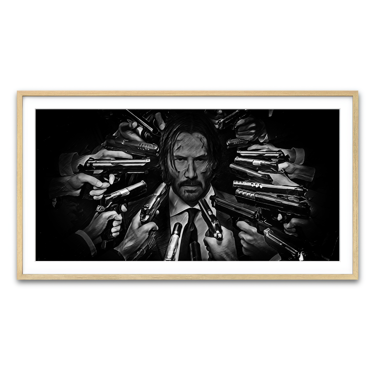 Framed Print 2x1 Natural