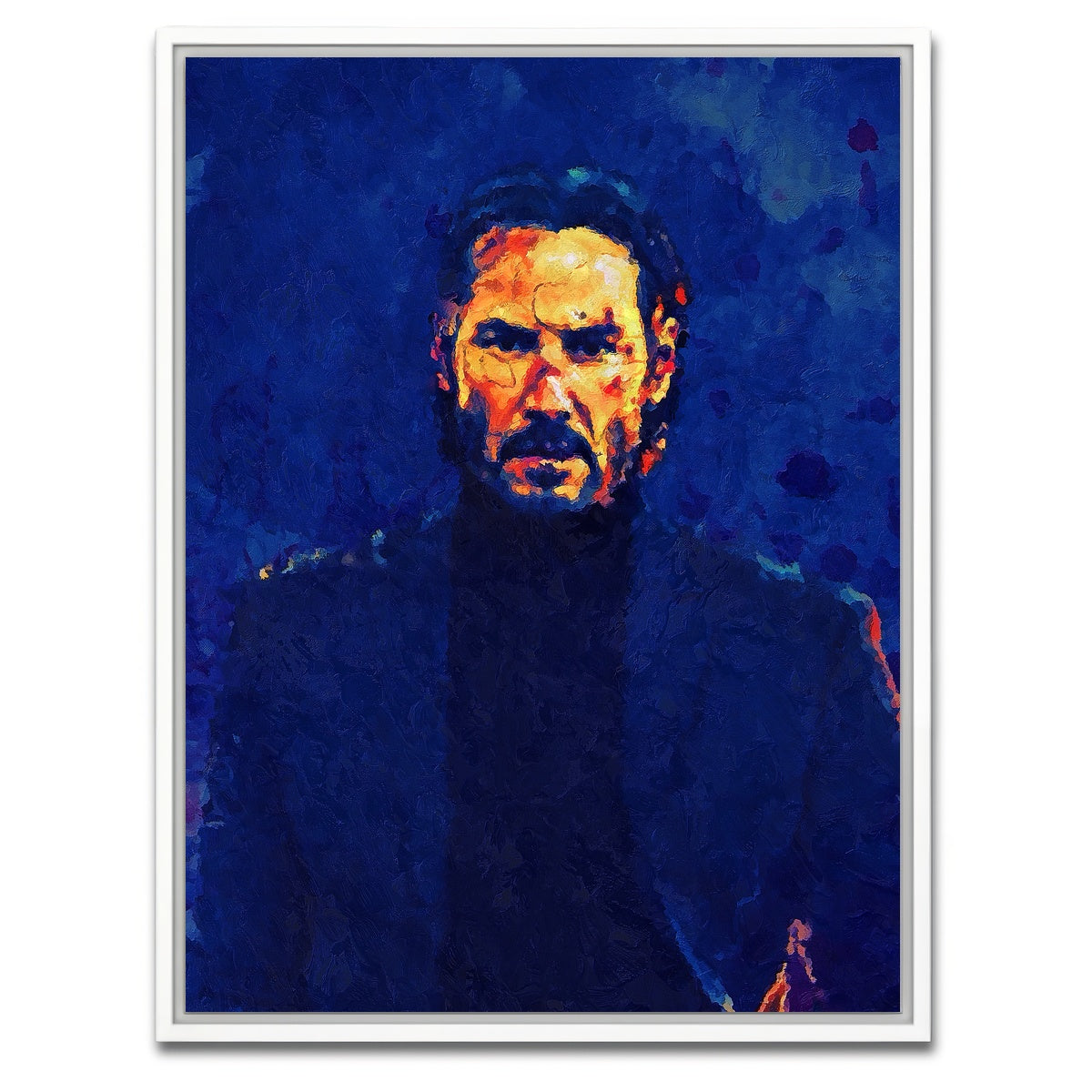 AUTO-MOCKUP WHITE | John Wick Painting | 1 Piece | White Framed Canvas | group=3x4