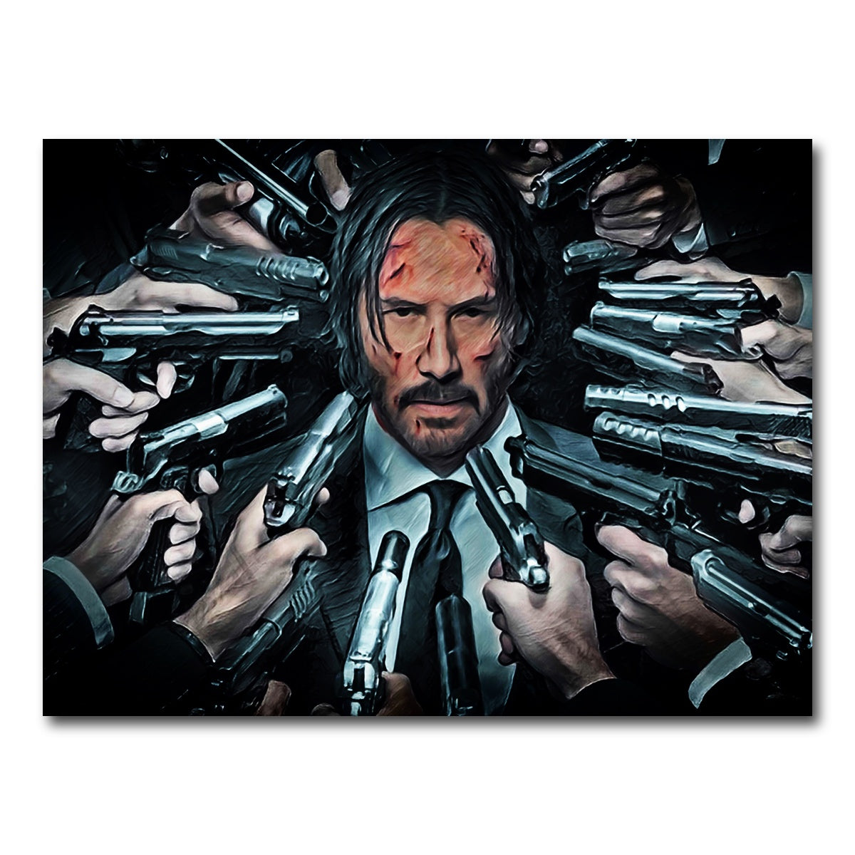 AUTO-MOCKUP WHITE | John Wick | 1 Piece | Gallery Wrapped | group=4x3