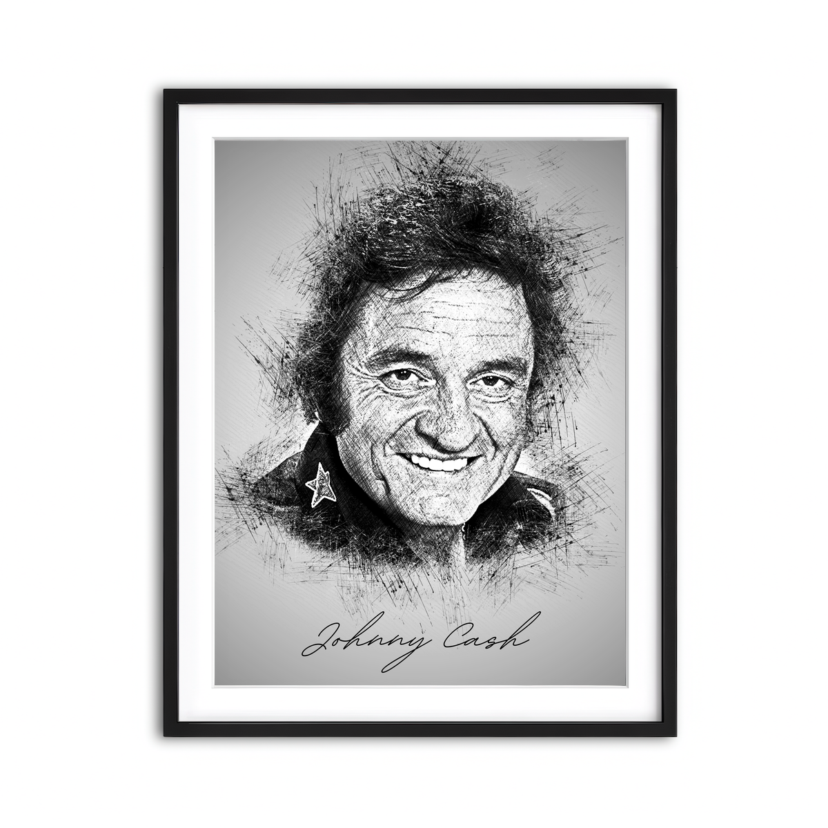 Framed Print 3x4 Black