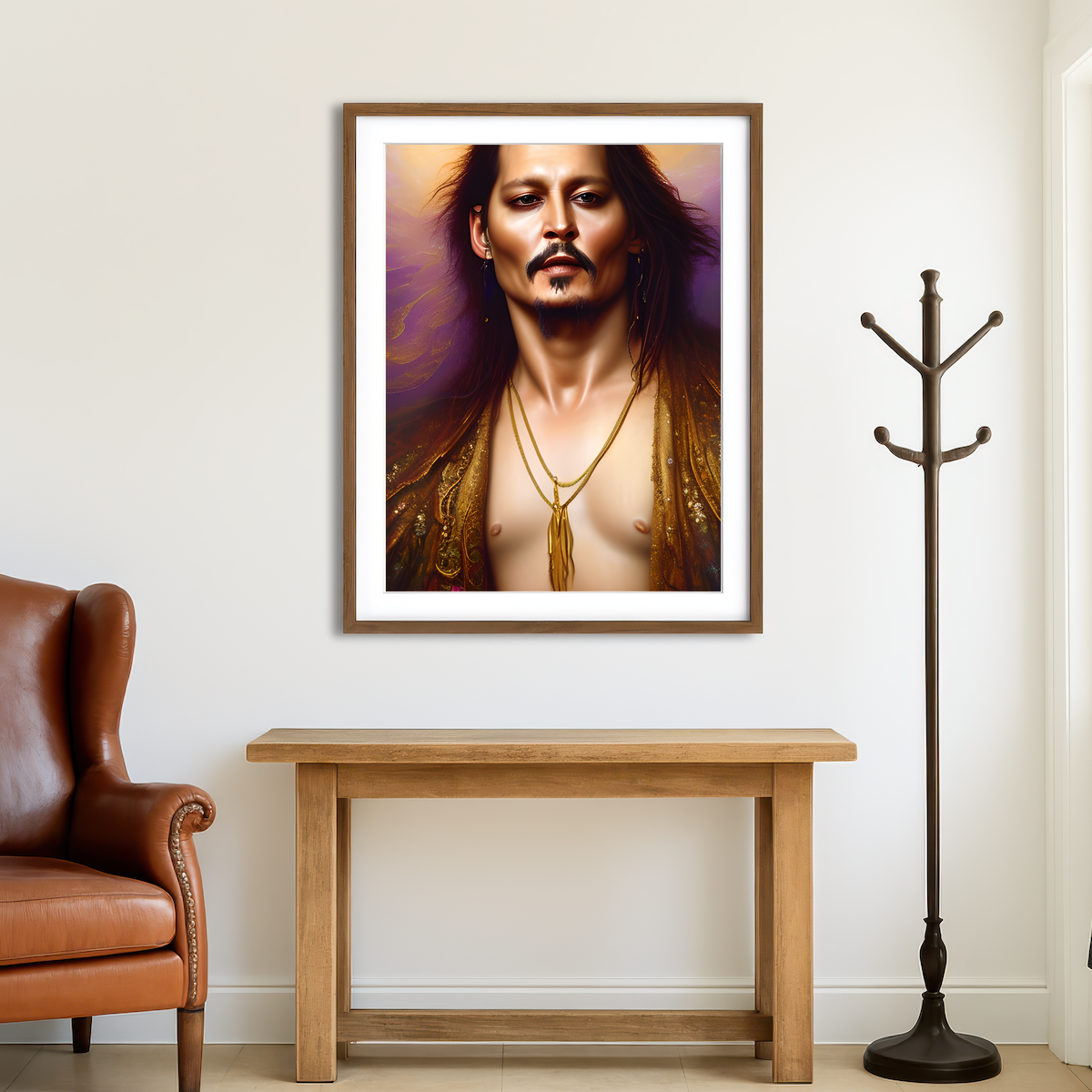 AUTO-MOCKUP ROOM | Johnny Depp Sexy Wall Art