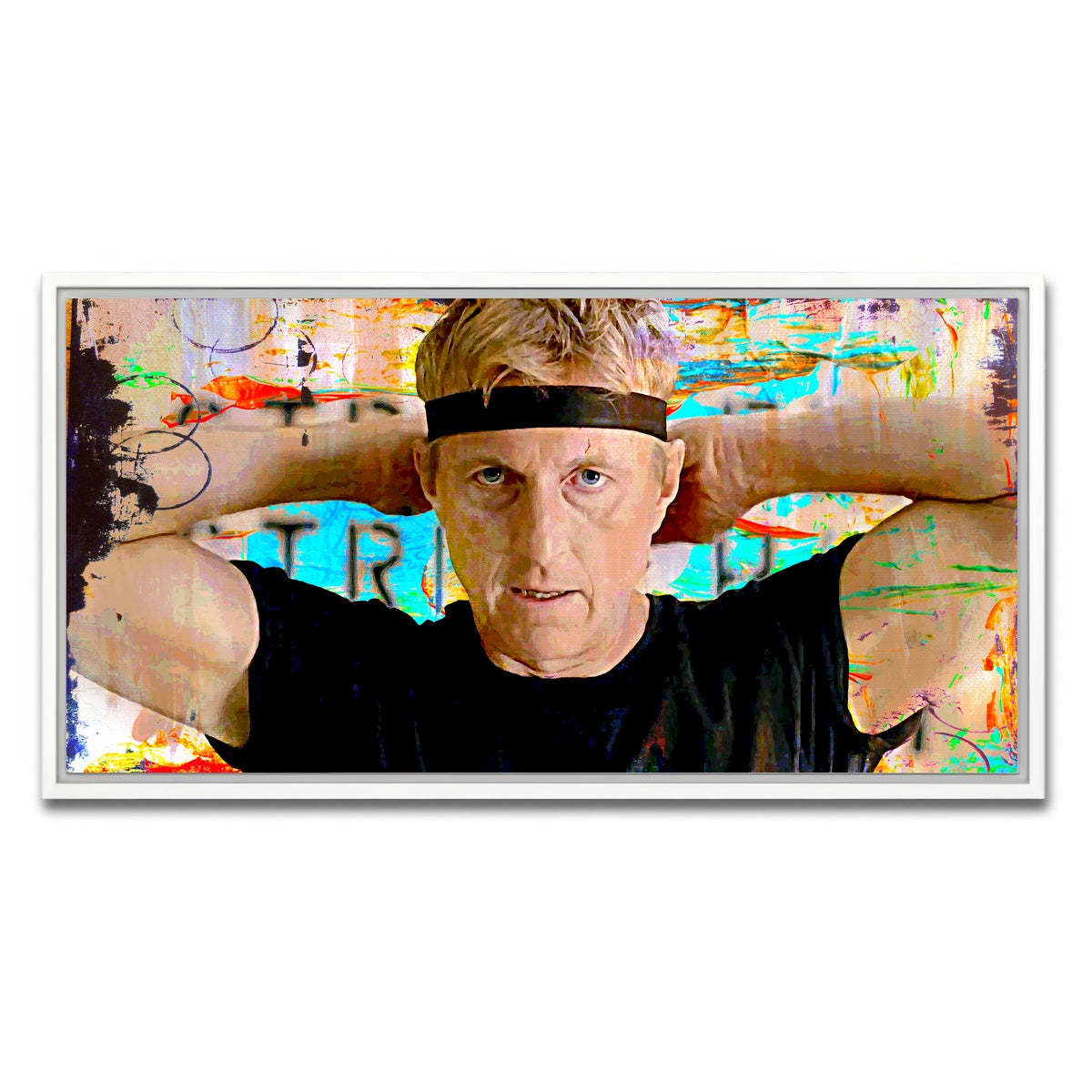 AUTO-MOCKUP WHITE | Johnny Lawrence | 1 Piece | White Framed Canvas | group=2x1