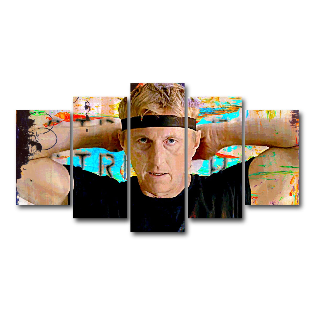 AUTO-MOCKUP WHITE | Johnny Lawrence | 5 Piece | Gallery Wrap Canvas | group=5_normal