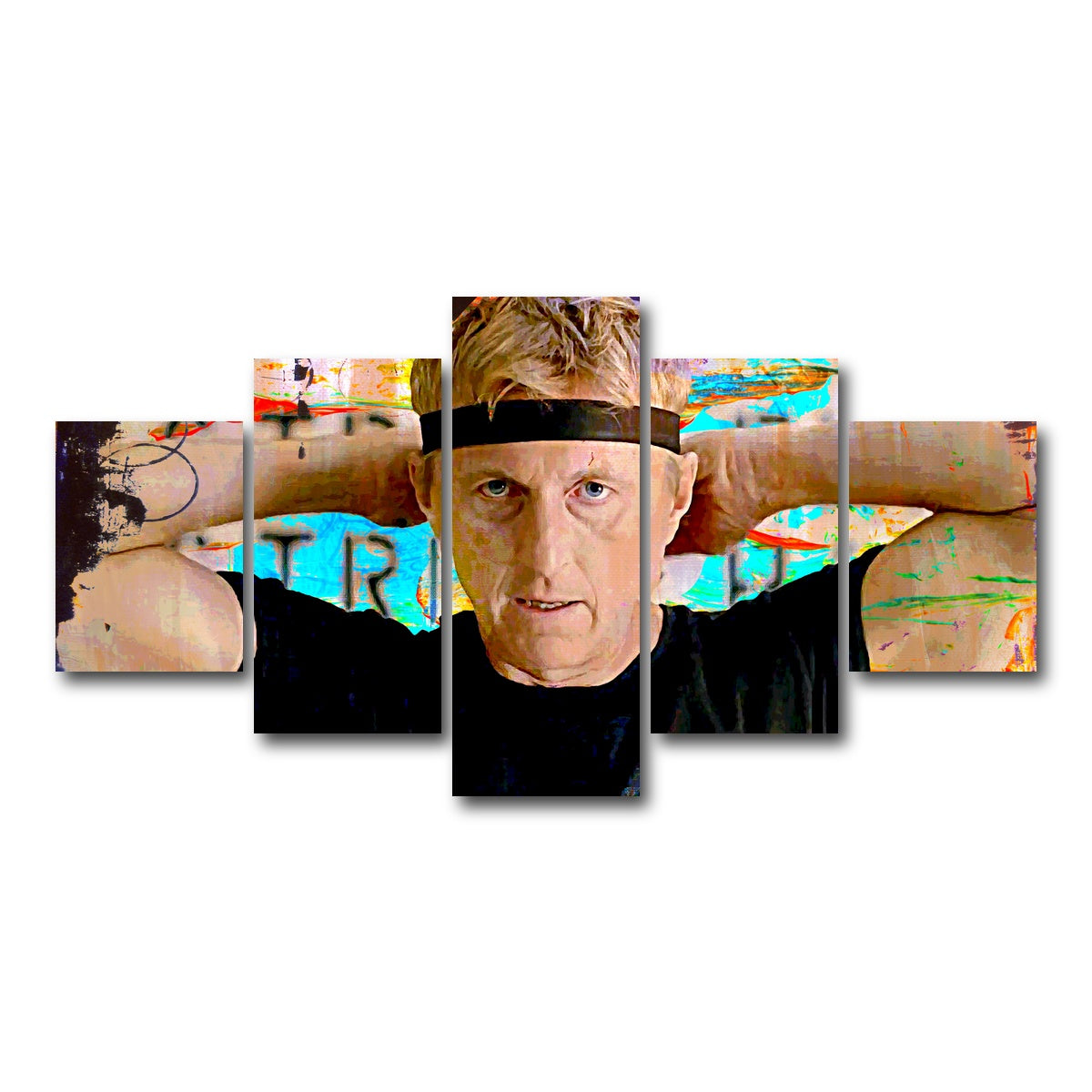 AUTO-MOCKUP WHITE | Johnny Lawrence | 5 Piece | Gallery Wrap Canvas | group=5_short