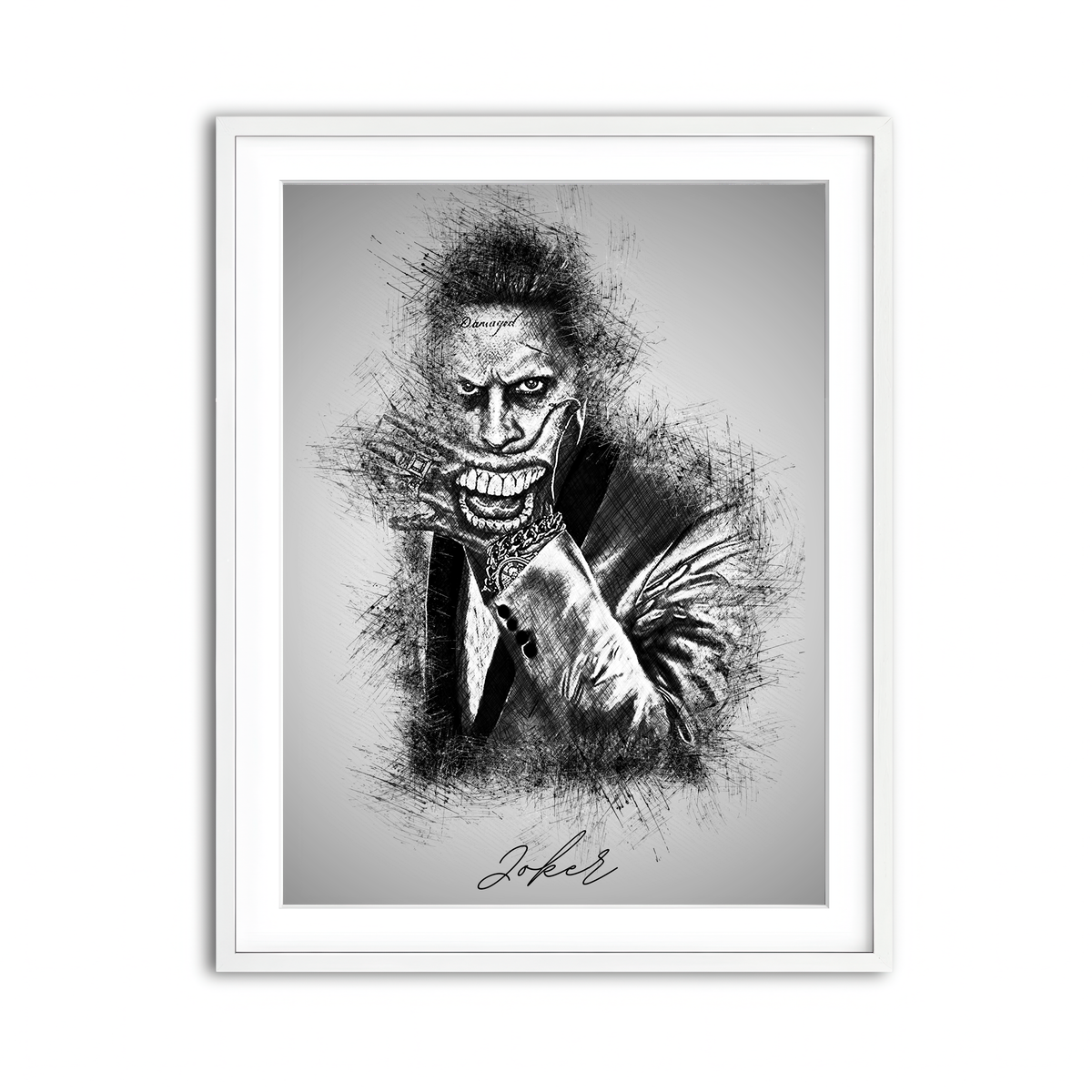 Framed Print 3x4 White