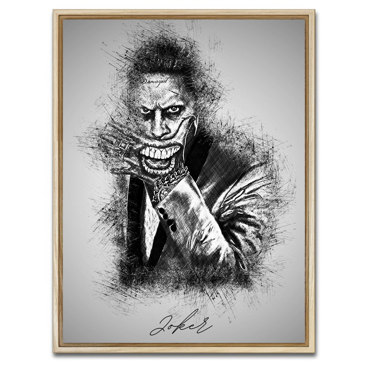 AUTO-MOCKUP WHITE | Joker 2 | 1 Piece | Natural Framed Canvas | group=3x4