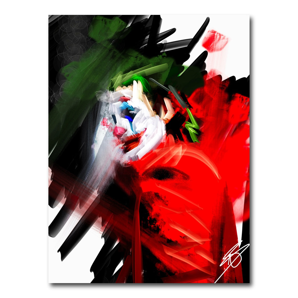 AUTO-MOCKUP WHITE | Joker Abstract | 1 Piece | Gallery Wrap Canvas | group=3x4