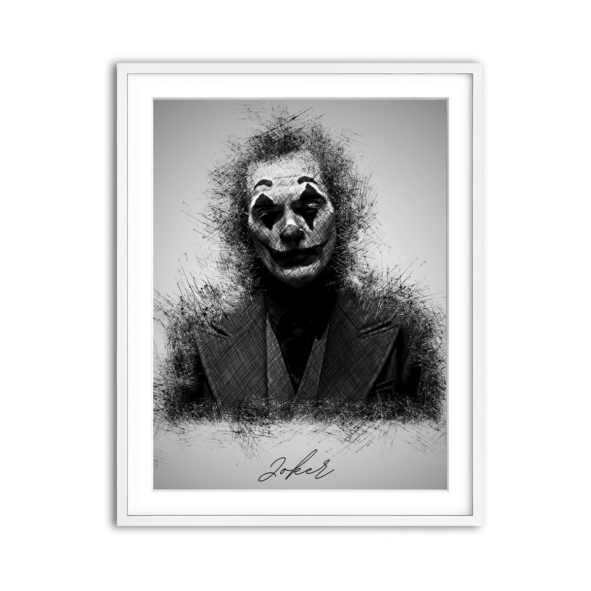 Framed Print 3x4 White