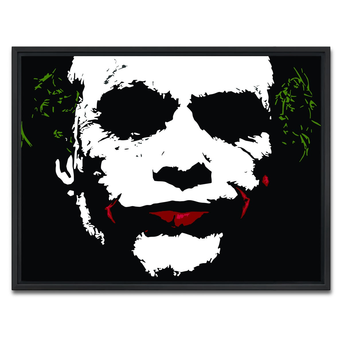 AUTO-MOCKUP WHITE | Joker Splatter | 1 Piece | Black Framed Canvas | group=4x3