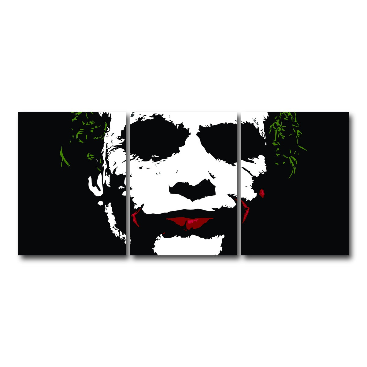 AUTO-MOCKUP WHITE | Joker Splatter | 3 Piece | Gallery Wrap Canvas | group=18x24