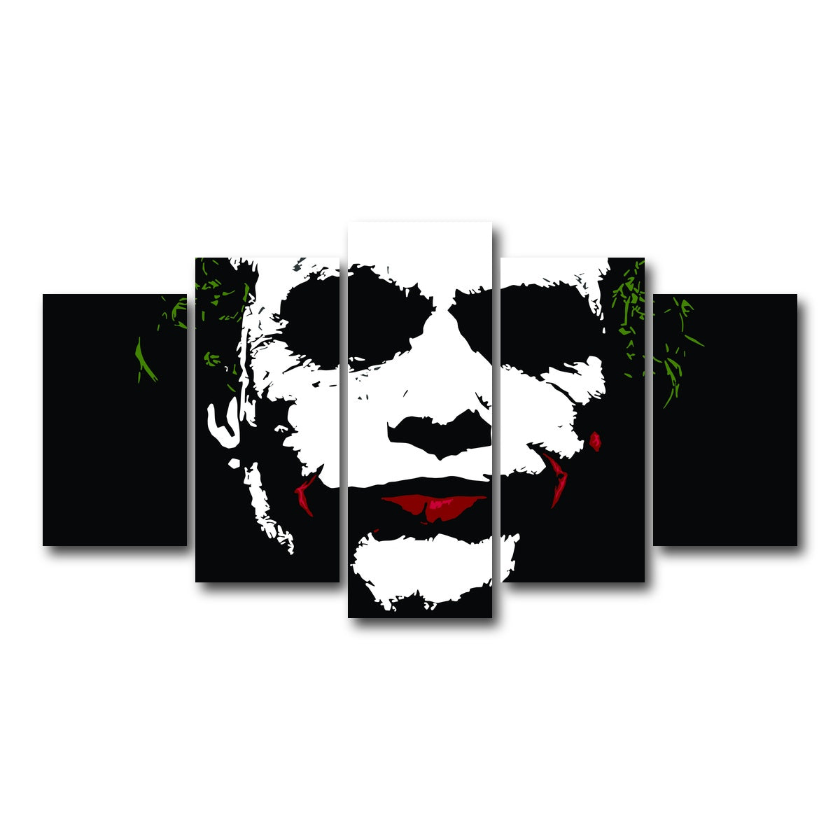 AUTO-MOCKUP WHITE | Joker Splatter | 5 Piece | Gallery Wrap Canvas | group=5_normal