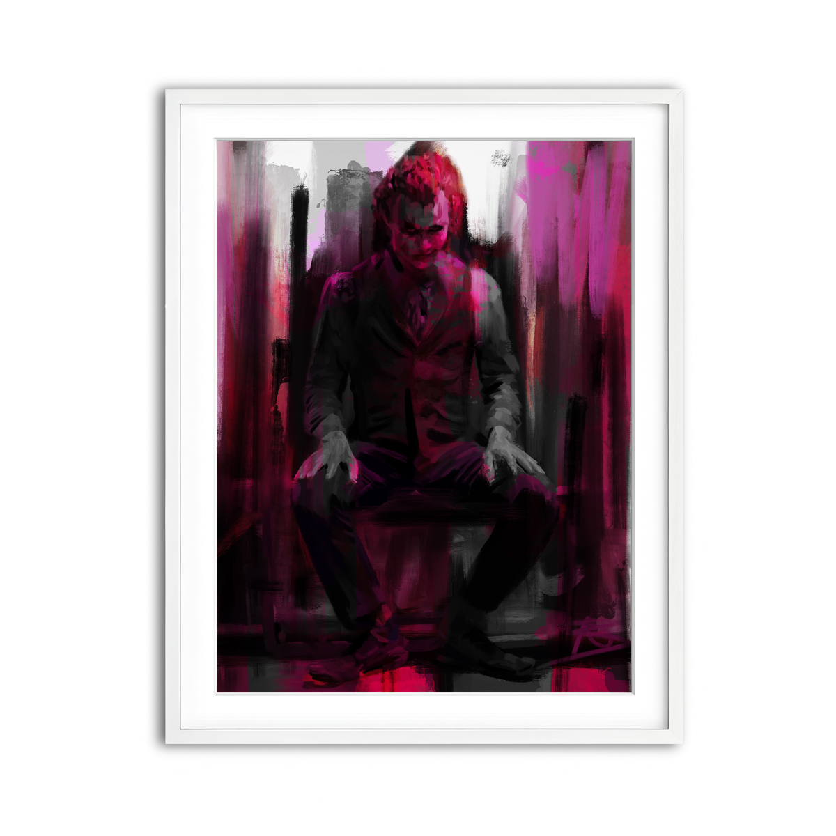 Framed Print 3x4 White