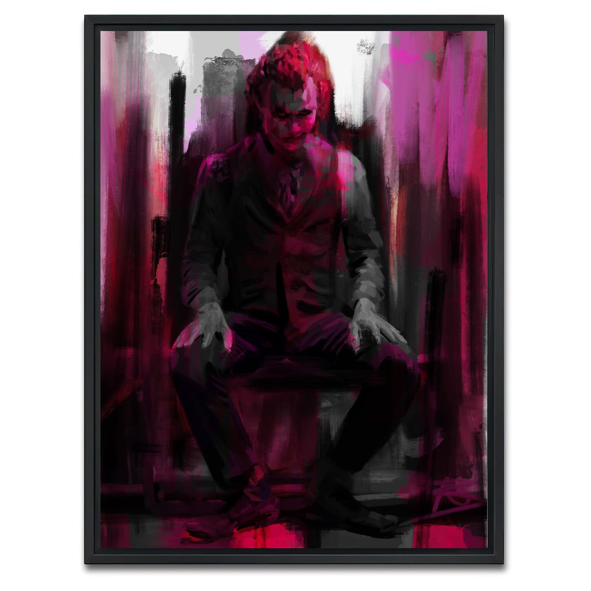 AUTO-MOCKUP WHITE | Joker purple | 1 Piece | Black Framed Canvas | group=3x4