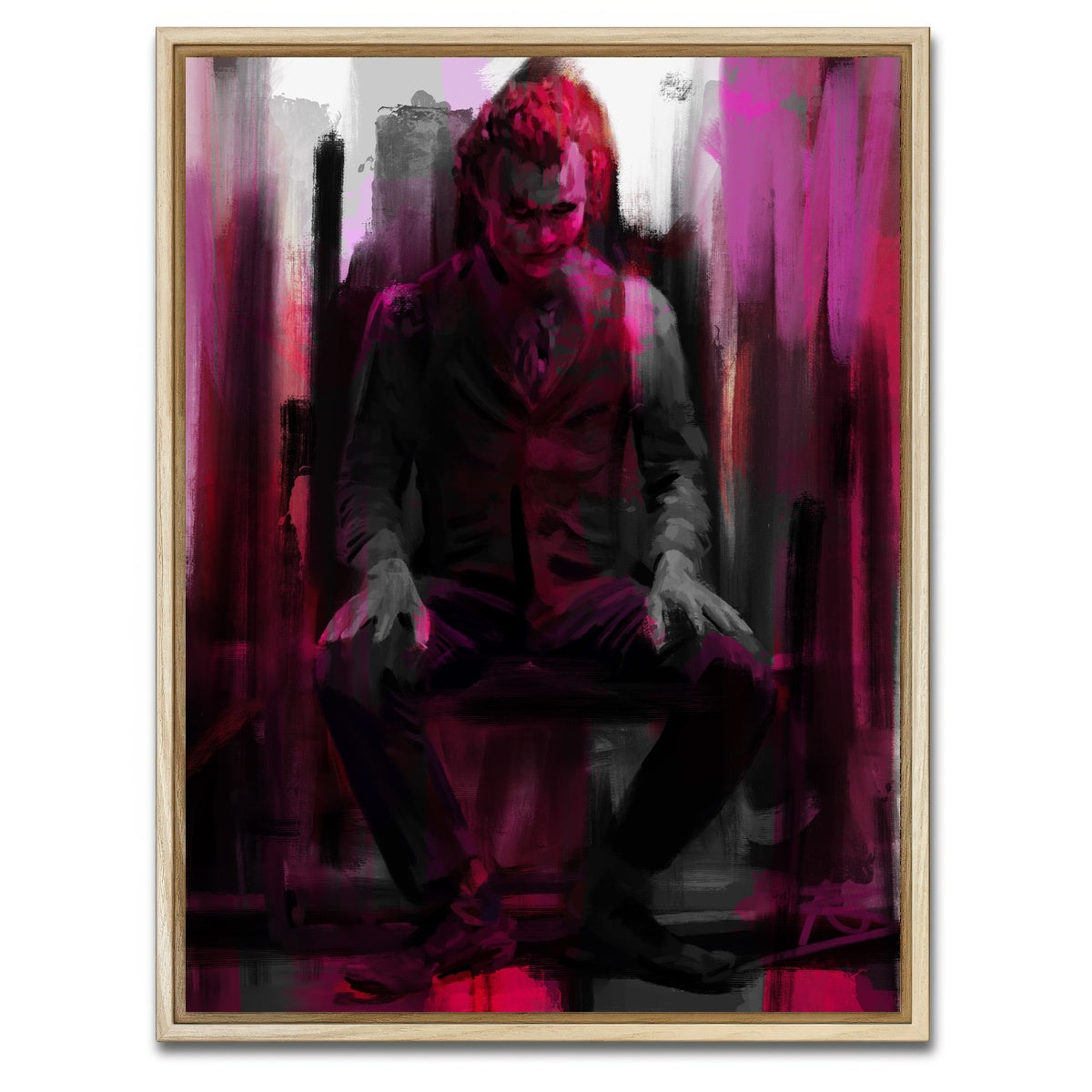 AUTO-MOCKUP WHITE | Joker purple | 1 Piece | Natural Framed Canvas | group=3x4