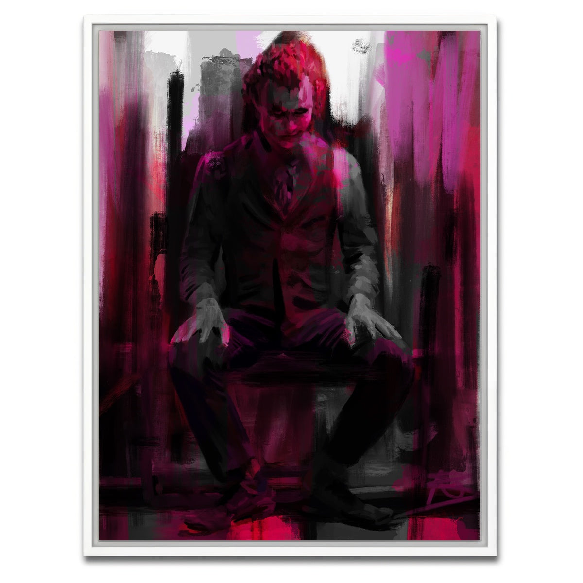 AUTO-MOCKUP WHITE | Joker purple | 1 Piece | White Framed Canvas | group=3x4