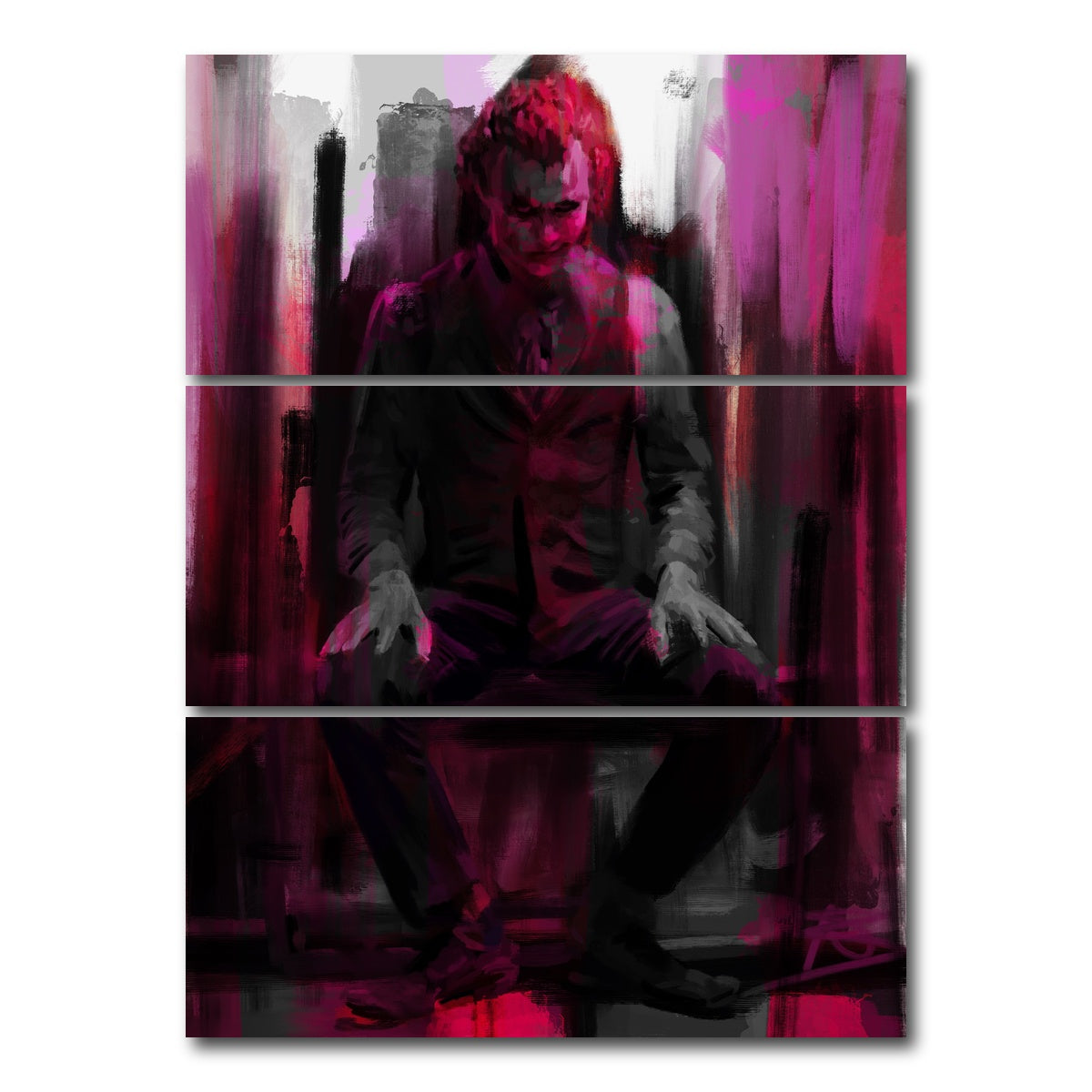 AUTO-MOCKUP WHITE | Joker purple | 3 Piece | Gallery Wrap Canvas | group=8x18_stacked