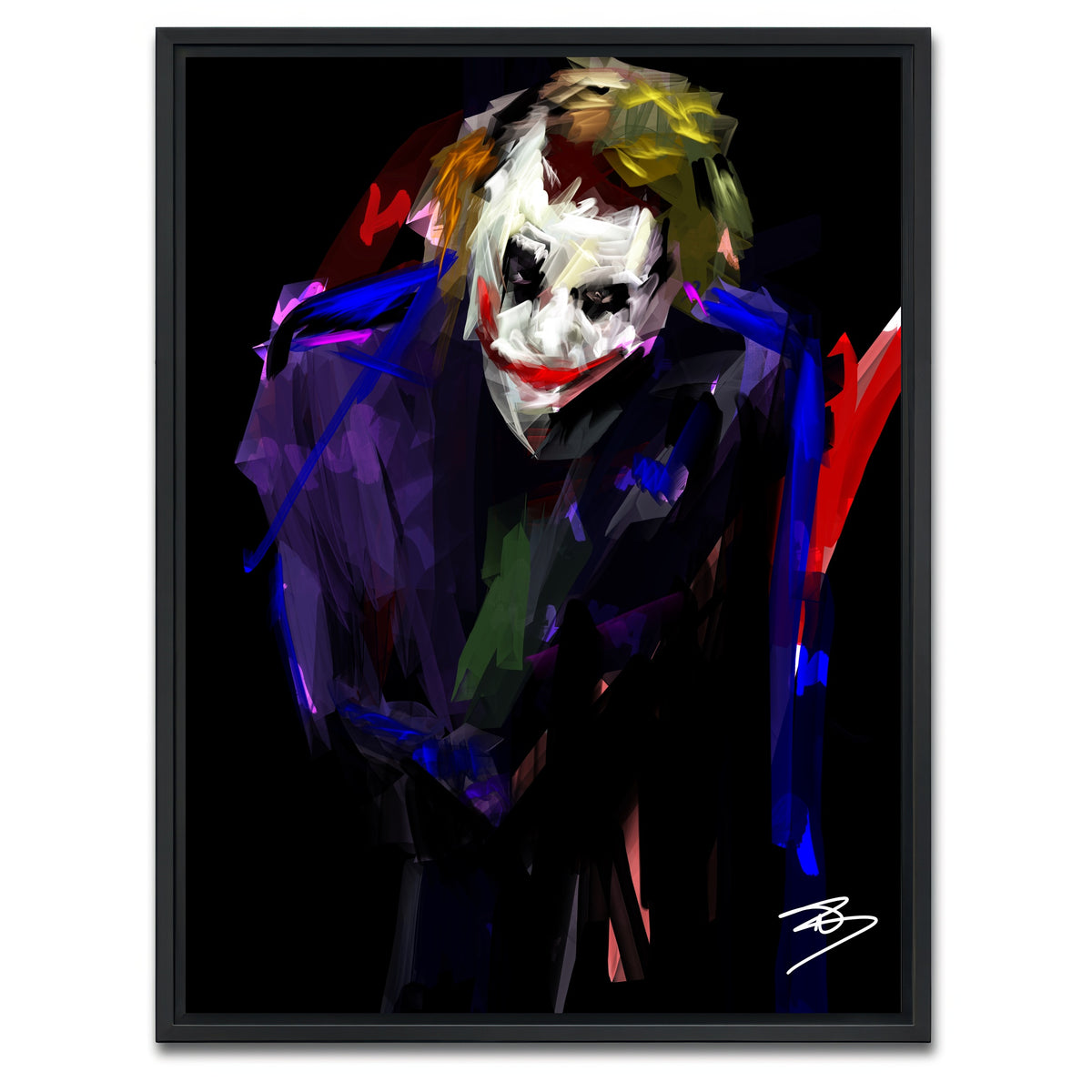 AUTO-MOCKUP WHITE | Joker why so serious | 1 Piece | Black Framed Canvas | group=3x4