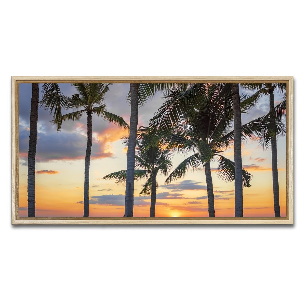 AUTO-MOCKUP WHITE | Jomtien Sunset | 1 Piece | Natural Framed Canvas | group=2x1