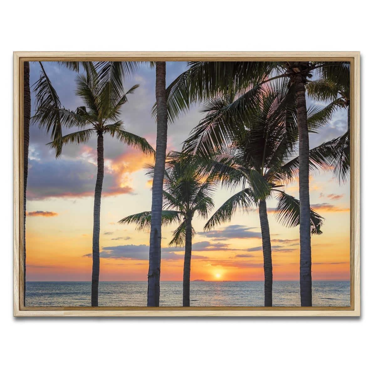 AUTO-MOCKUP WHITE | Jomtien Sunset | 1 Piece | Natural Framed Canvas | group=4x3
