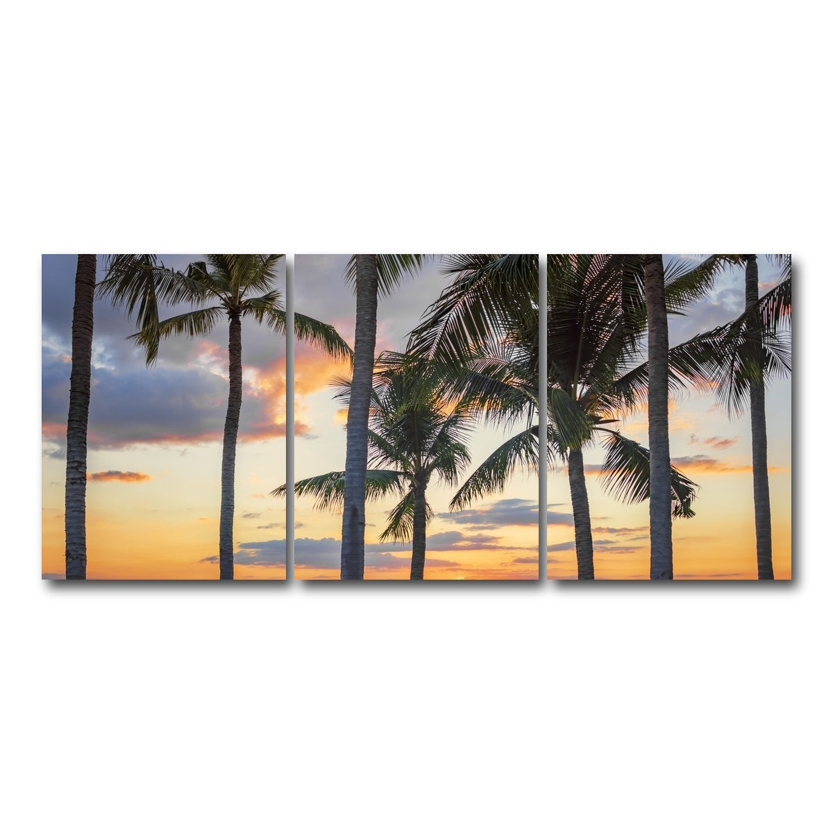 AUTO-MOCKUP WHITE | Jomtien Sunset | 3 Piece | Gallery Wrap Canvas | group=18x24