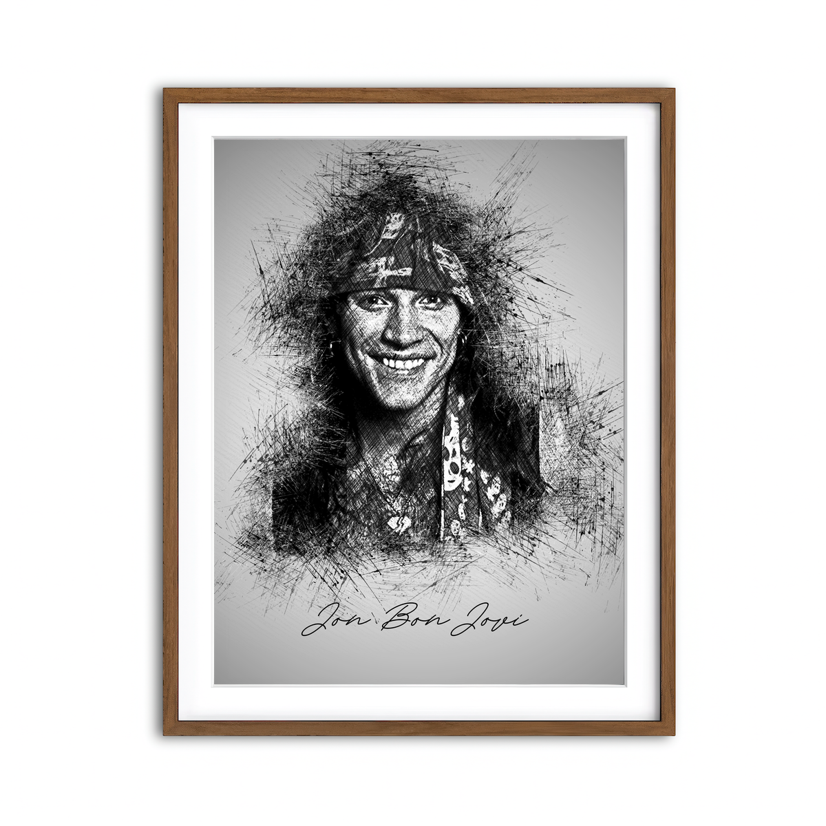 Framed Print 3x4 Walnut