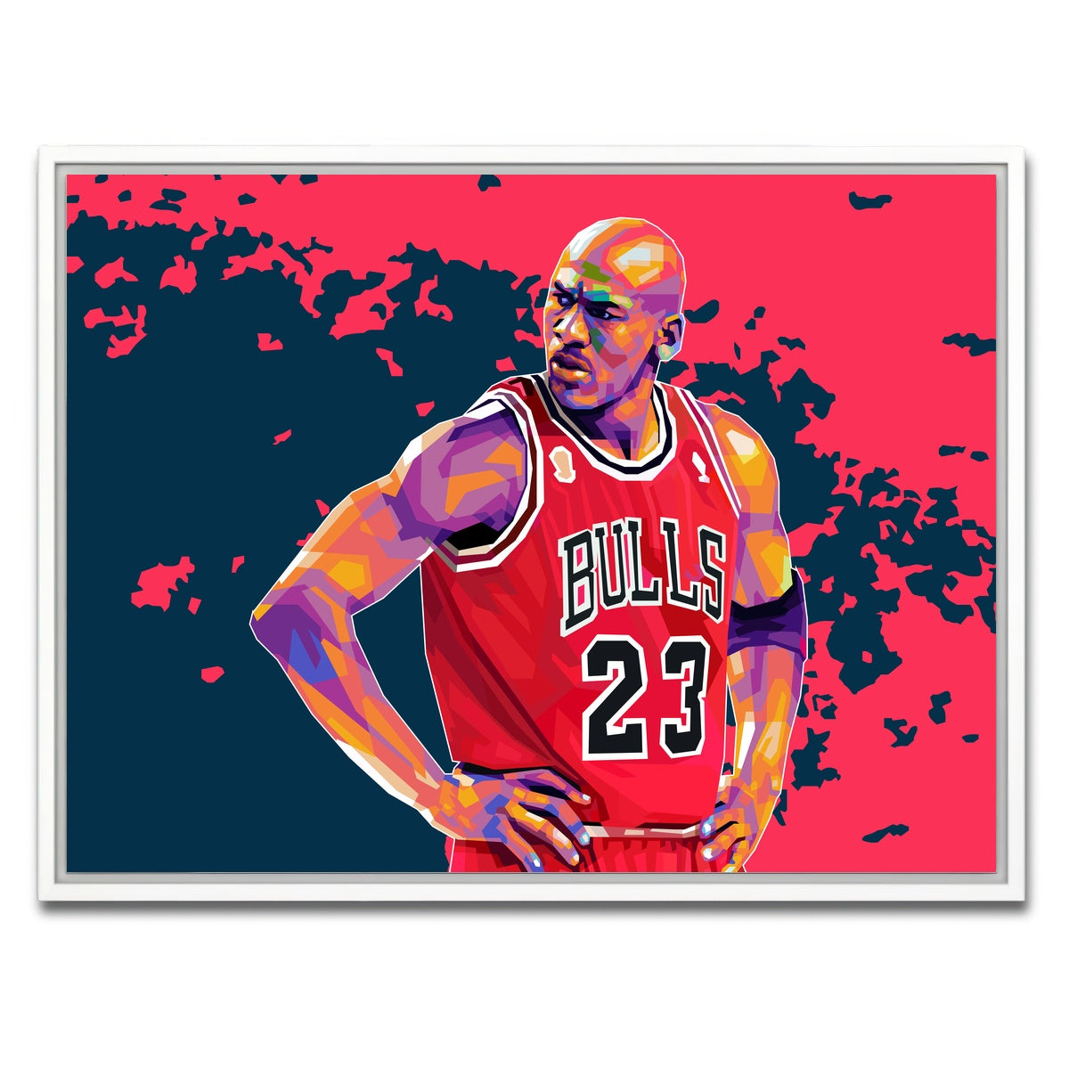 AUTO-MOCKUP WHITE | Jordan 23 | 1 Piece | White Framed Canvas | group=4x3