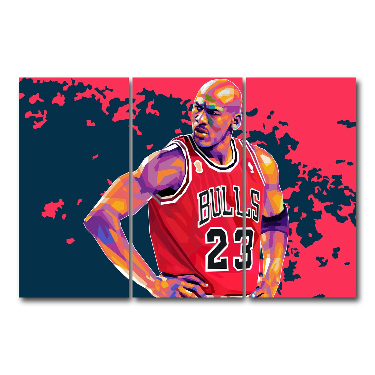 AUTO-MOCKUP WHITE | Jordan 23 | 3 Piece | Gallery Wrap Canvas | group=12x24