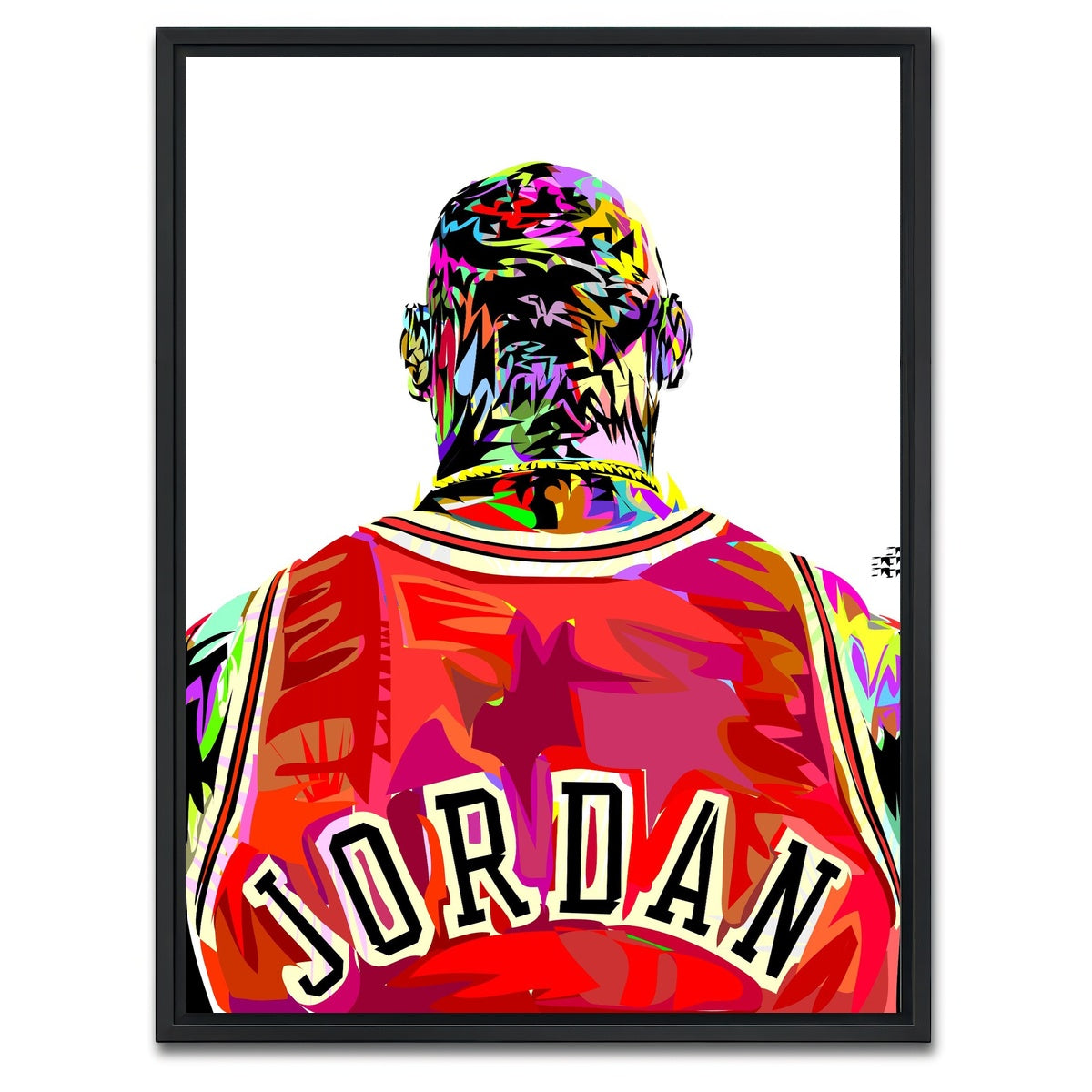 AUTO-MOCKUP WHITE | Jordan Back 2 | 1 Piece | Black Framed Canvas | group=3x4
